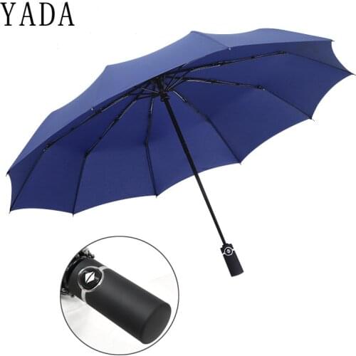 YADA 10K Design Luxury Big Windproof Folding Rainy Automatic Umbrella For Women Men Anti-UV Auto Umbrella Female Parasol YD059