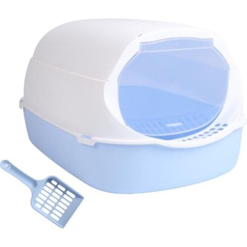 Pet supplies cat litter box closed removable and washable folding cat litter box multifunctional cat toilet cat litter box