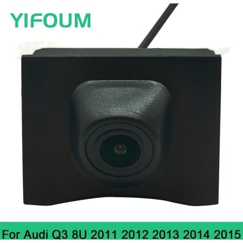 YIFOUM HD CCD Car Front View Parking Night Vision Positive Waterproof Logo Camera For Audi Q3 8U 2011 2012 2013 2014 2015