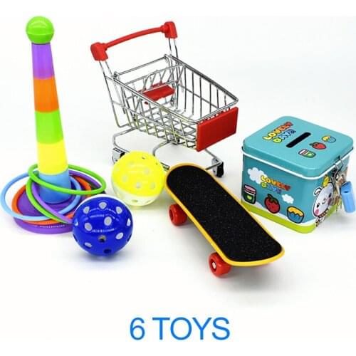 1Pcs Pet Bird Toy New Parrot Bird Toy Combination Set Product Ring Skateboard Cart Ball Bite Training Interactive Equipment