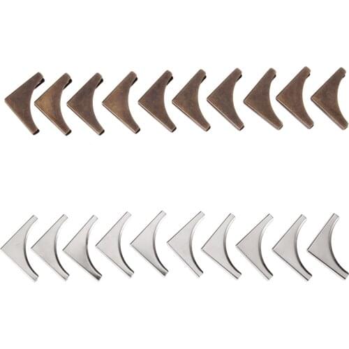 20Pcs Vintage Book Scrapbooking Albums Menus Folders Corner Protectors Guard Metal Crafts Hone Decor Zinc Alloy 22*22mm