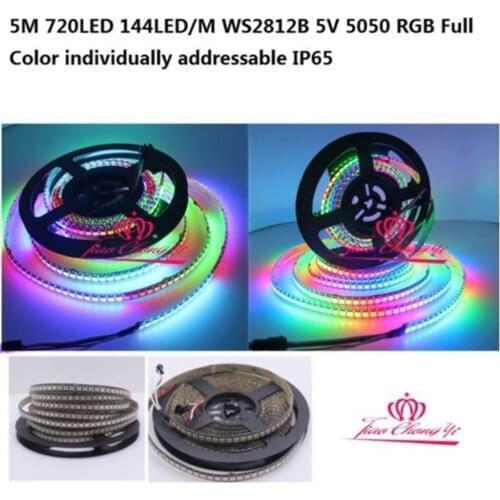 5M 720LED 144LED M WS2812B 5V 5050 RGB Full Color individually addressable IP65