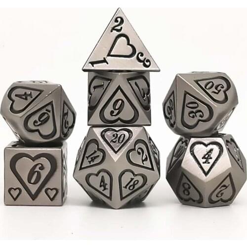 7Pcs Polyhedral Dice Set for MTG DND TRPG Role Play Board Game Props Supplies D4 D6 D8 D10 D12 D20Multi Side Dice