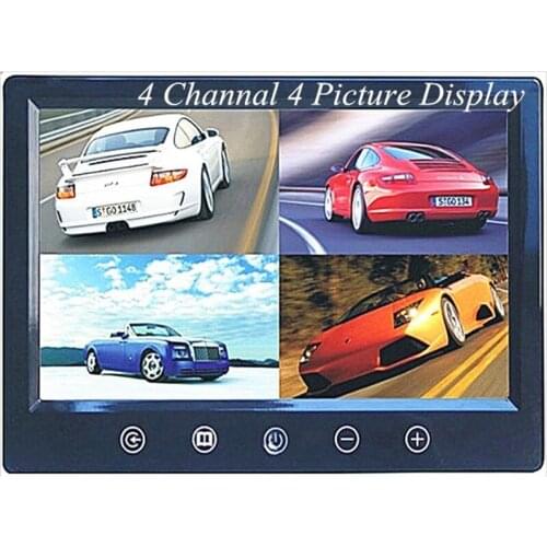 9 Inch 4 Channel 4 Split TFT LCD Monitor For CCTV Camera