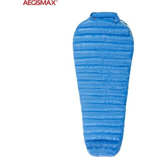 AEGISMAX M2 Ultralight 800FP 95% Goose Down Sleeping Bag Camping Mummy Type Splicing Outdoor Hiking 36℉~45℉ Warm Windproof