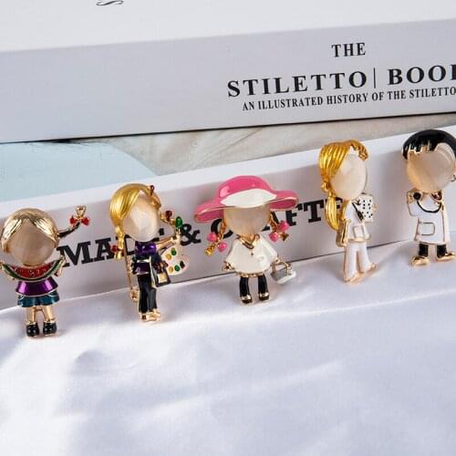 Opal Enamel Doctor Boys And Girls Brooches Medical Brooch Pin Nurse Jewelry Fashion Jewelry Five Styles For Choice