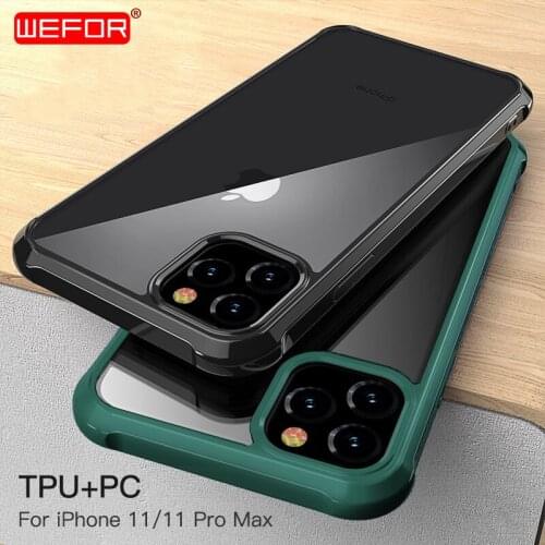 For NEW Apple iPhone 11 2019,for iPhone 11 Pro Max Case Shockproof 360 Degree Clear Protect Soft TPU + Hard PC Plastic Cover