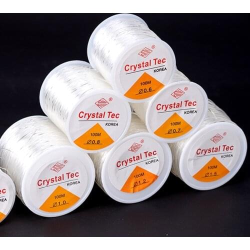 100M Plastic Crystal DIY Beading Stretch Cords Elastic Line Jewelry Making Supply Wire String jeweleri thread String Thread