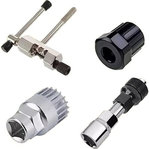 Mountain Bike Flywheel Central Shaft Removal Sleeve Tool Repair Chain Cuter Repairing Puller Tools Set
