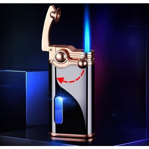 Personalized Creative Rocker Easy To Ignite Inflatable Windproof Gift Lighter Smoking Accessories for Weed Gadgets for Men