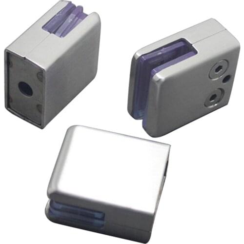 Square Shape Clamps Chrome Finish Zinc Alloy Glass Shelves Holder Clips for 8 to 10 mm Glass Board Glass Shelf Bracket c