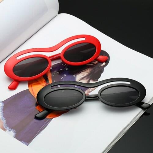 Fashion glasses 2018 female trend ladies outdoor personality retro sunglasses Round Sunglasse