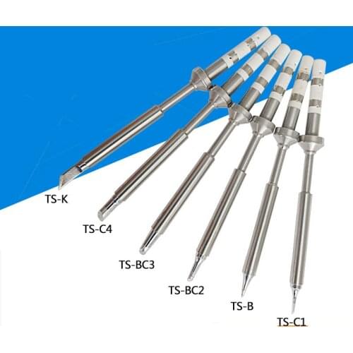 Mini TS100 Soldering Iron tips Soldering Accessory Soldering Tip 105mm For TS100 mini soldering station K KU I D24 BC2 C4