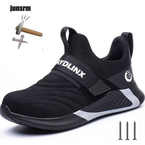 New 38-48 Work shoes non-slip lightweight steel toe cap anti-smashing anti-puncture safety shoes indestructible