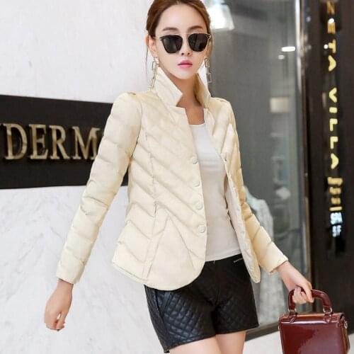 2021 winter new fashion suit collar repair small cotton jacket thick warm professional winter jacket women cotton clothing W776