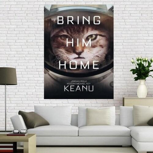 Custom canvas poster Keanu Art painting Big Size poster cloth fabric wall poster print Silk Fabric Print