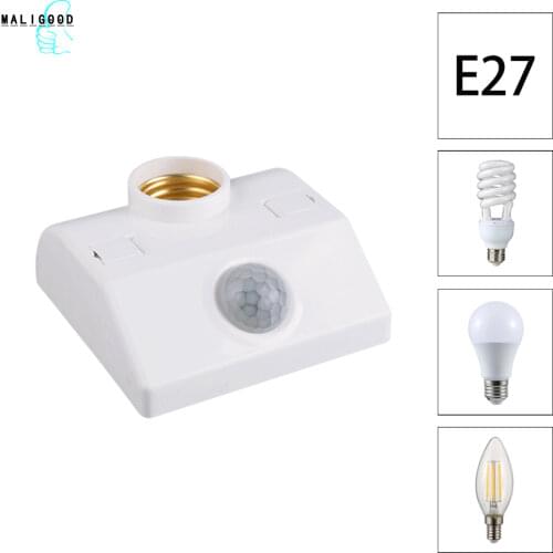 E27 PIR Infrared Motion Sensor Light Socket Human body sensor Lamp Holder LED Lamp Base PIR Motion Sensor Switch Light Holder
