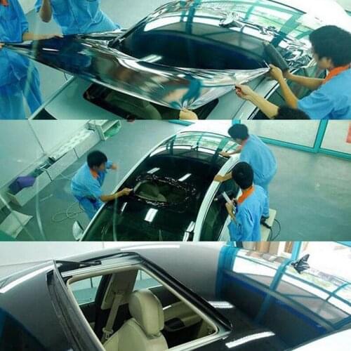 Film Car Sticker Frame Glossy License Release Roll Sunroof 135*30cm Sunscreen Truck Auto
