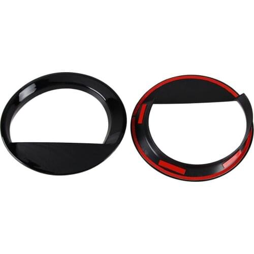 Durable Headlight Bezels Cover Easy Installtion Chrome Car Styling 2PCS Black ABS Trim Jeep Patriot Angry Bird Car Bezels Cover