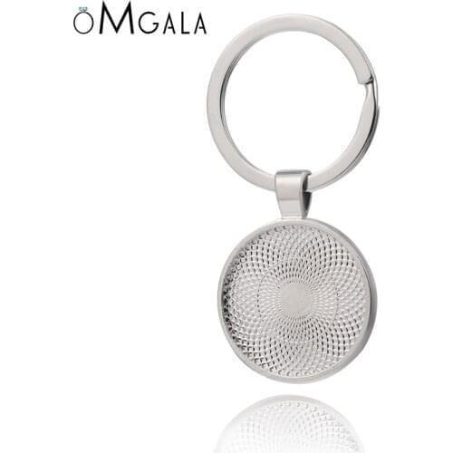 10pcs/lot 25mm Cabochon Blank Keychain Pendant Base Handmade Key Chain Keyring Fit 25mm Glass DIY Jewelry Making Accessories