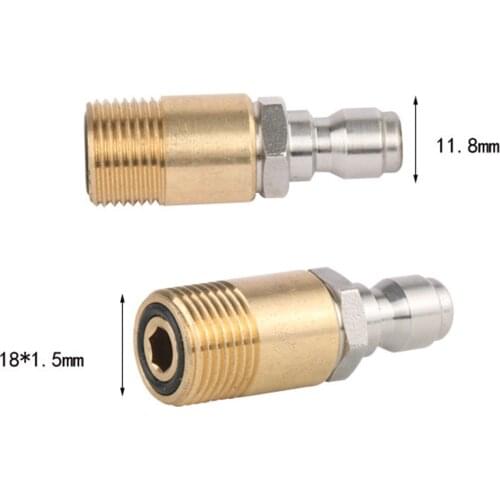 Garden Hose M18 Pressure Washer Adapter Set Quick Release 1/4" M18x1.5