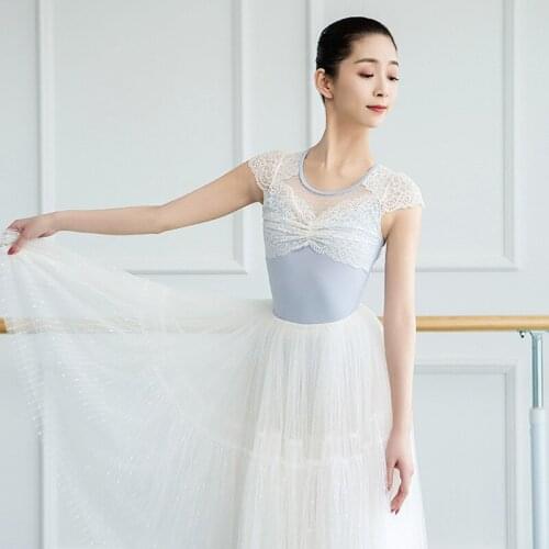 Fairy Ballet Dance Leotard For Women Lace Gymnastics Bodysuit Tutu Dance Wear Lyrical Dance Costume Ballerina Clothes JL1660