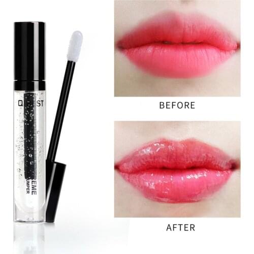 Qibest Lip Plumper Moisture Repair Serum Increase Elasticity Lip Mask Enhancer Moisturizing Lip Gloss Cover Makeup 5.5ml