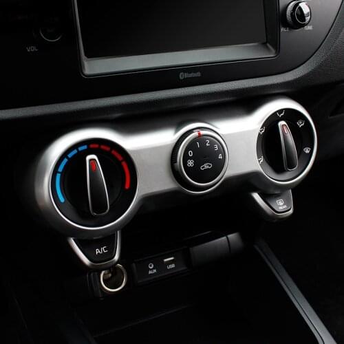 1pc for KIA 2017 K2 KX CROSS Air conditioning knob decorate circle