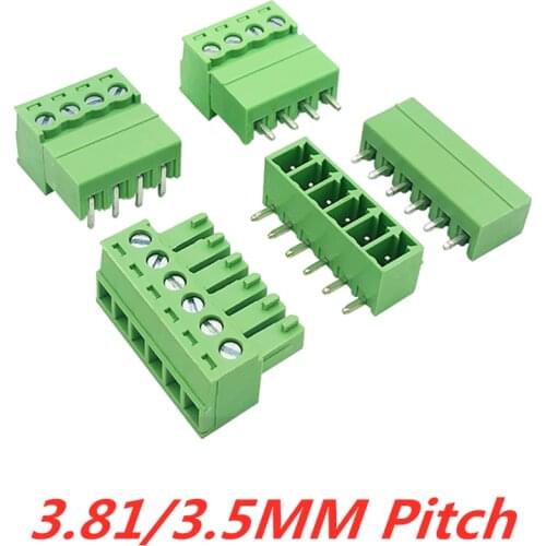 10PCS 15EDG 3.81MM 3.5MM KF2EDG PCB Screw Terminal Block Connector PLUG PIN HEADER SOCKET 2/3/4/5/6/7/8P