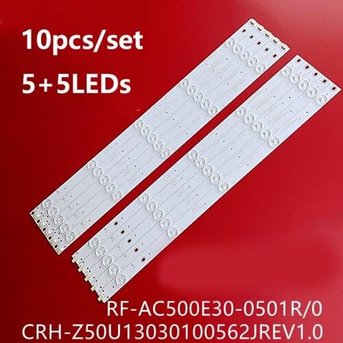 10pcs/lot led backlight strip for 50U1 RF-AC500E30-0501L-05 RF-AC500E30-0501R-05 a0 CRH-Z50U13030100562REV1.0