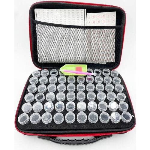15/ 30/60/120 Bottles Diamond Painting Cross Stitch Set Accessories Box Container Diamond Storage Full Square Embroidery Mosaic