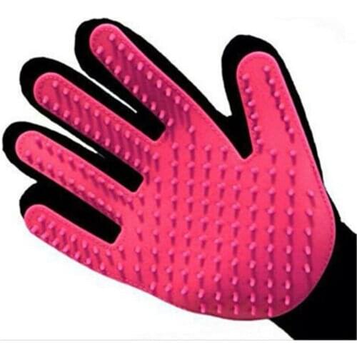 2021 Good Design Gentle Deshedding Brush Glove Pet Grooming Glove Brush