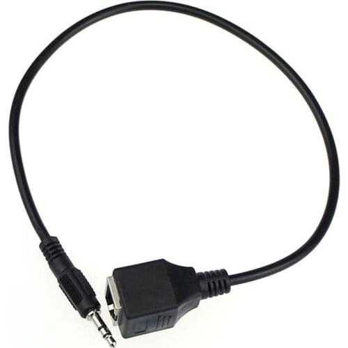 3.5mm Male Jack Audio Cable to RJ45 Ethernet LAN Network Cable Accessory for VOD/KTV Touch screen devices 36cm 821#2