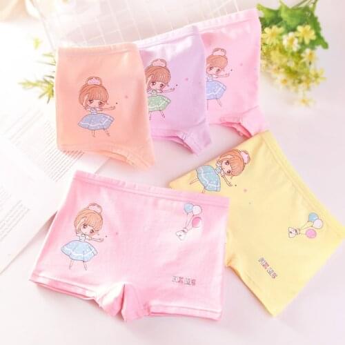 3 Pcs/ Lot Children Boxer Briefs Kids Baby Underwear Cotton Soft Girls Panties Breathable Underpants Fashion
