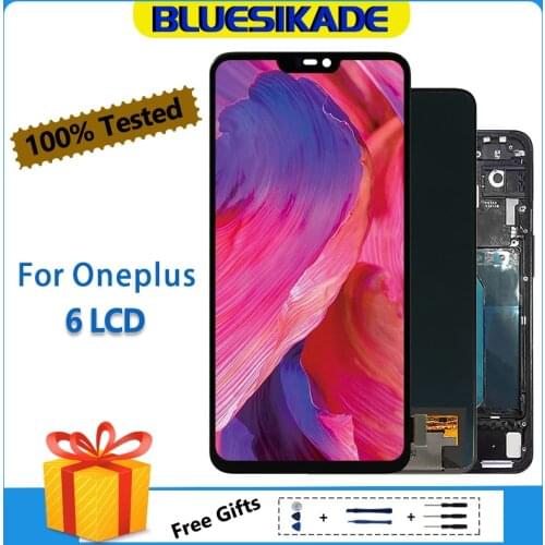 6.28" For ONE PLUS 6 LCD Display Touch Screen Digitizer For One Plus 6 LCD Display A6000 A6003 Screen Assembly Replacement Parts