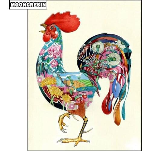 Diy Diamond Embroidery Flowers Diamond Painting Cock Mosaic Painting With Diamonds Picture Of Rhinestones Needlework Home Decor