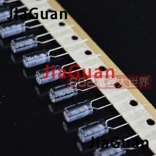 50PCS NEW NICHICON HD 16V120UF 6.3X11MM Aluminum electrolytic capacitor 120UF 16V high frequency low resistance 120uF/16V