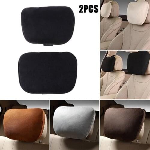 1 Pair Car Pillow Headrest Maybach Design S Class Ultra Soft Rest Memory Cotton Head Support Neck Protector For Mercedes Benz