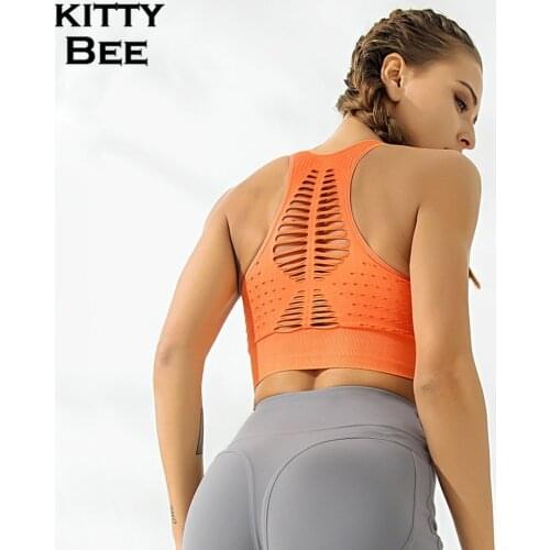 Seamless Top Fitness Women Yoga Bra Sexy Seamless Sports Bra Push Up Sports Top Gym Running Underwear Sports Wear For Women Gym