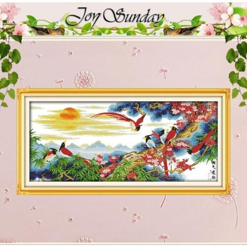 Big! Vigorous Bird and Scenery Counted Cross Stitch 11CT 14CT Cross Stitch Set Wholesale Cross-stitch Kits Embroidery Needlework