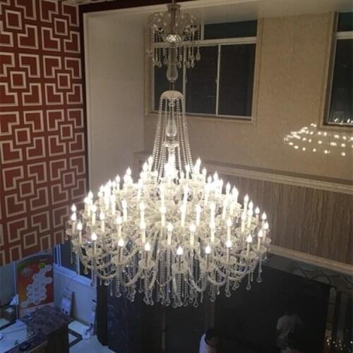 Large Hall Chandelier Luxury crystal chandeliers Lighting Large Chandelier for Staircase Lamps Sitting Room Light Crystal Light