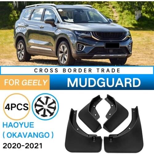 Car Mudflaps for Geely Okavango Haoyue 2020-2021 Mudguard Fender Mud Flap Guard Splash Mudguards Car Accessories