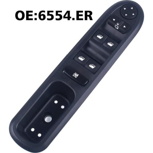 Electric Window Switch Control 6554.ER for Peugeot 407 SW 2004 2005 2006 2007 2008 2009 2010 2012 2013 2014