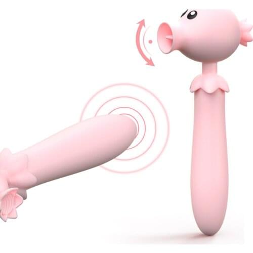EXVOID Dildo Vibrator Oral Sucker G Spot Massager Silicone Sex Toys for Women Sucking Vibrators for Women Female Masturbator