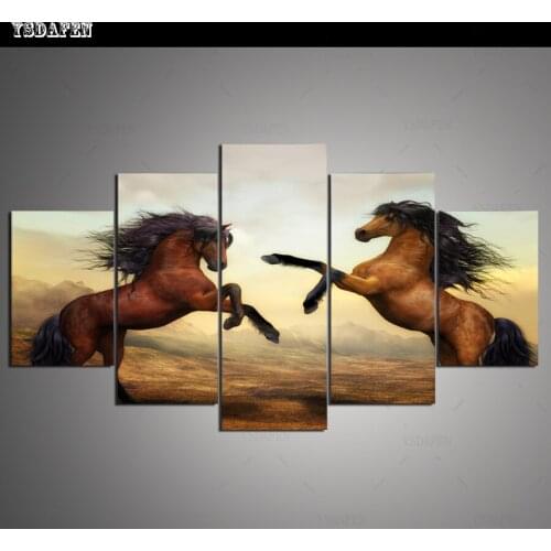 HD print olieverf Film modulaire foto Scenery poster kind room decor woondecoratie 5 stks canvas art z527