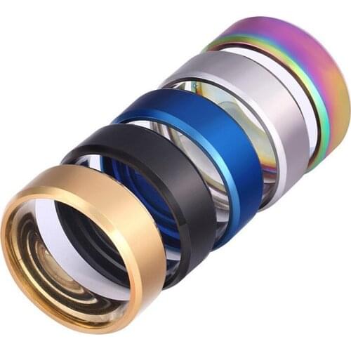 Stainless steel ring titanium steel jewelry jewelry 8MM simple wide face matte brushed ring