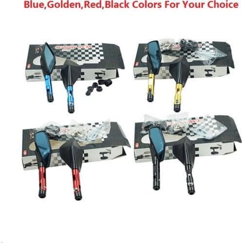 Easy Install Handlebar Aluminum Alloy Motocycle Rearview Mirrors Moto End Motor Side Mirrors Motorcycle Cafe Racer Accessories