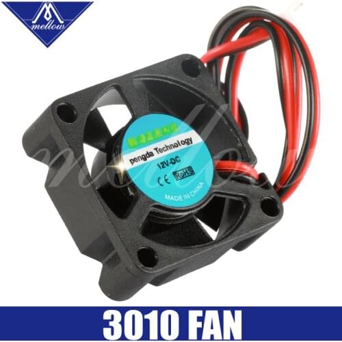12V/24V V6/V5 radiator 3010 fan 30*30*10mm 3010s DC small fan cooling extruder 2-wire 3d printer accessories part