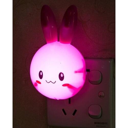 Cartoon rabbit LED night light childrens bedroom bedside lamp home lighting room lights decor