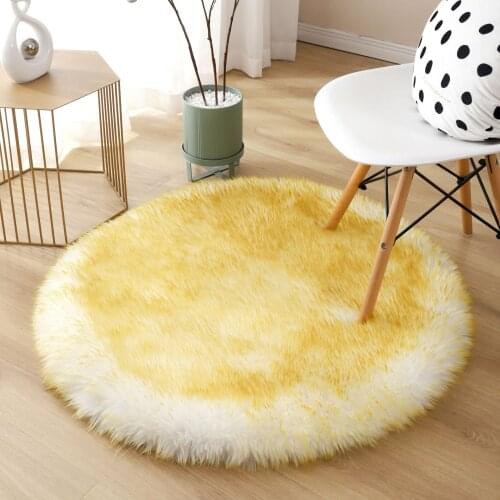 Soft Artificial Sheepskin Rug Carpet Chair Pad Artificial Wool Warm Hairy Carpets Skin Fur Area Rugs For Living Room